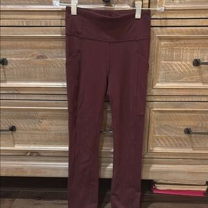 Lululemon Maroon Leggings